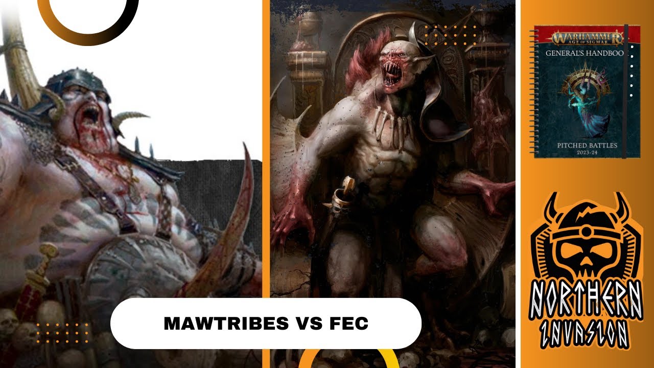 Ogor Mawtribes Vs New Flesh-Eater Courts (2000pts): Age of Sigmar Battle Report - FEC