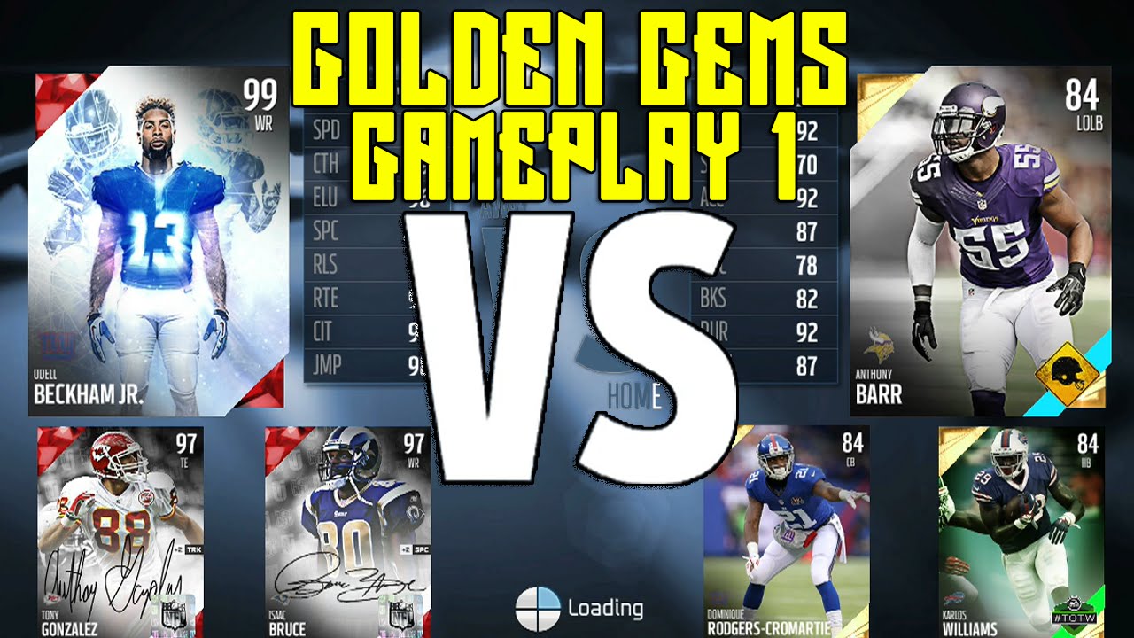 Best Team Ever!!! | Golden Gems Vs Super Team Game 1 | Madden 16 Ultimate Team Live Comm Gameplay