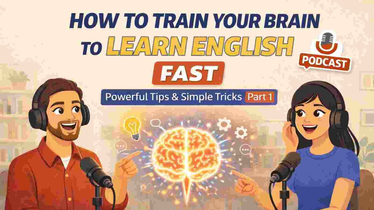 How to Train Your Brain to | LEARN ENGLISH FAST | Powerful Tips & Simple Tricks ENGLISH PODCAST