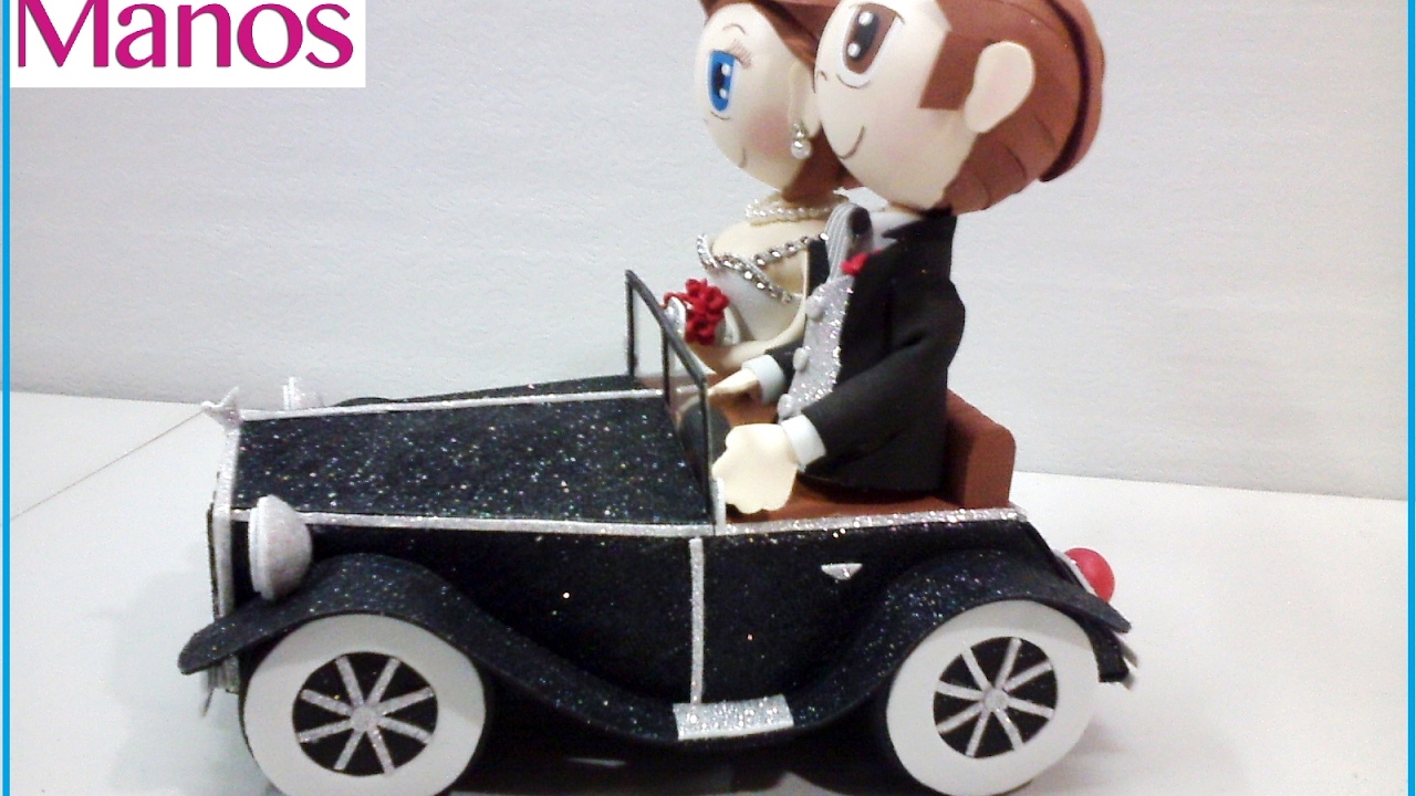 🔴ROLLS ROYCE en Goma Eva para Novios Fofucha, Coche para Novios en Foami - Arte en Tus Manos