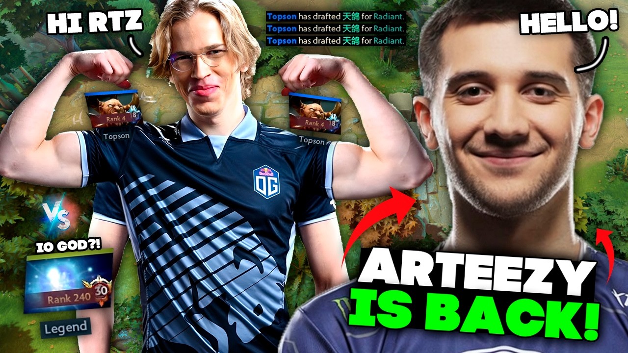 ARTEEZY ВЕРНУЛСЯ! // TOPSON выбрал ARTEEZY против ЛУЧШЕГО IO НА МИДЕ