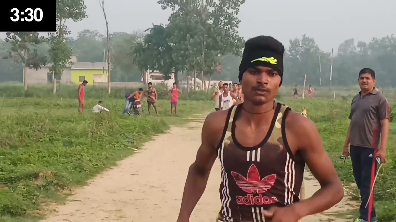1600 meter Army race Anoopshahr Ground