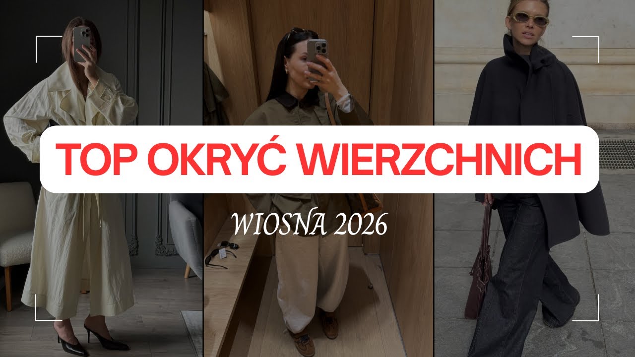 TOP okrycia wierzchnie na wiosnę 2026! TO będzie WSZĘDZIE! Moda w Polsce