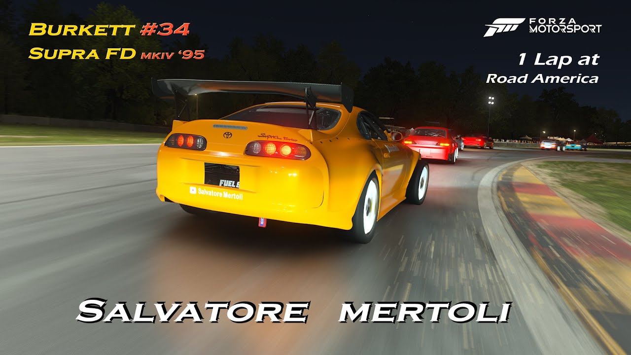 DAN BURKETT #34 Toyota Supra FD MkIV '95  |1 Lap Road America