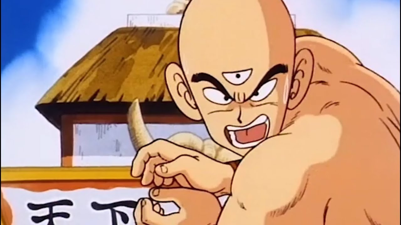 Tien uses Kamehameha vs Jackie Chun