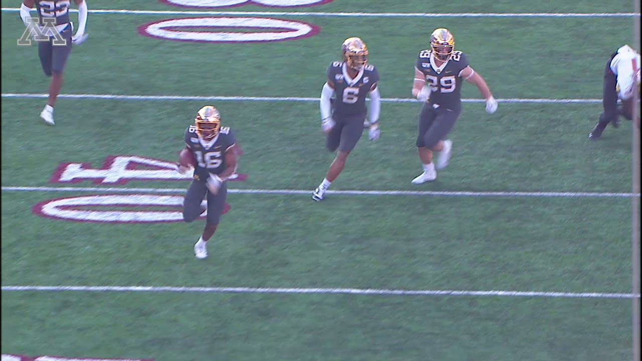 Gopher Football Interceptions vs Maryland