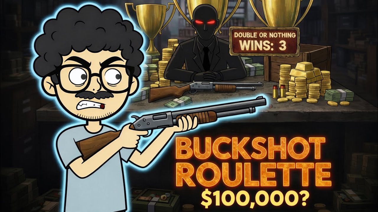 I TRIED WINNING IN DOUBLE OR NOTHING 3 TIMES NON-STOP | BUCKSHOT ROULETTE | SNEHERAJ GAMING 