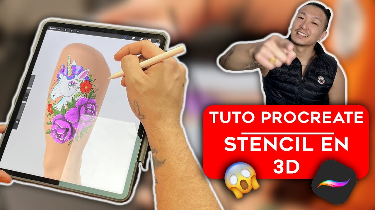 Comment utiliser des modèles 3D pour ses stencils ? - Tuto Procreate