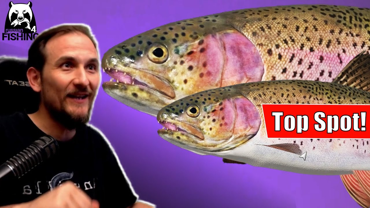 Russian Fishing 4 - Kuori - Regenbogenforelle Spot und Köder