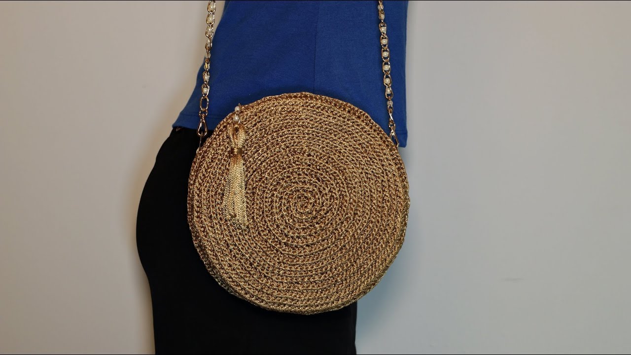 Bolsa social em crochê