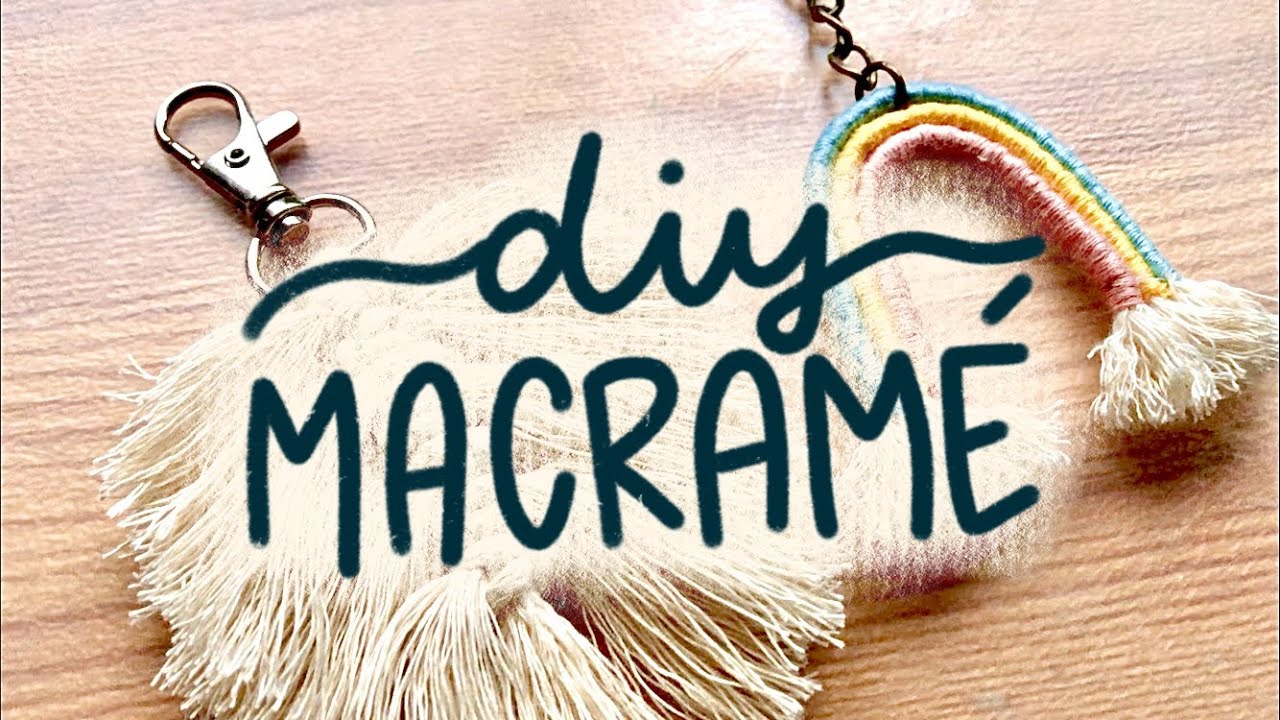 DIY macram&eacute; př&iacute;vě&scaron;ky | macram&eacute; duha & macram&eacute; list | annie's world