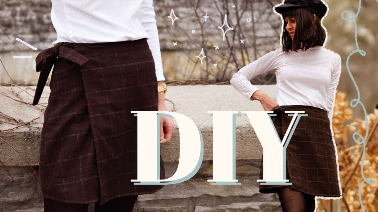 TUTO COUTURE : JUPE PORTEFEUILLE // coudre une jupe portefeuille sans patron // DIY | artisanalie