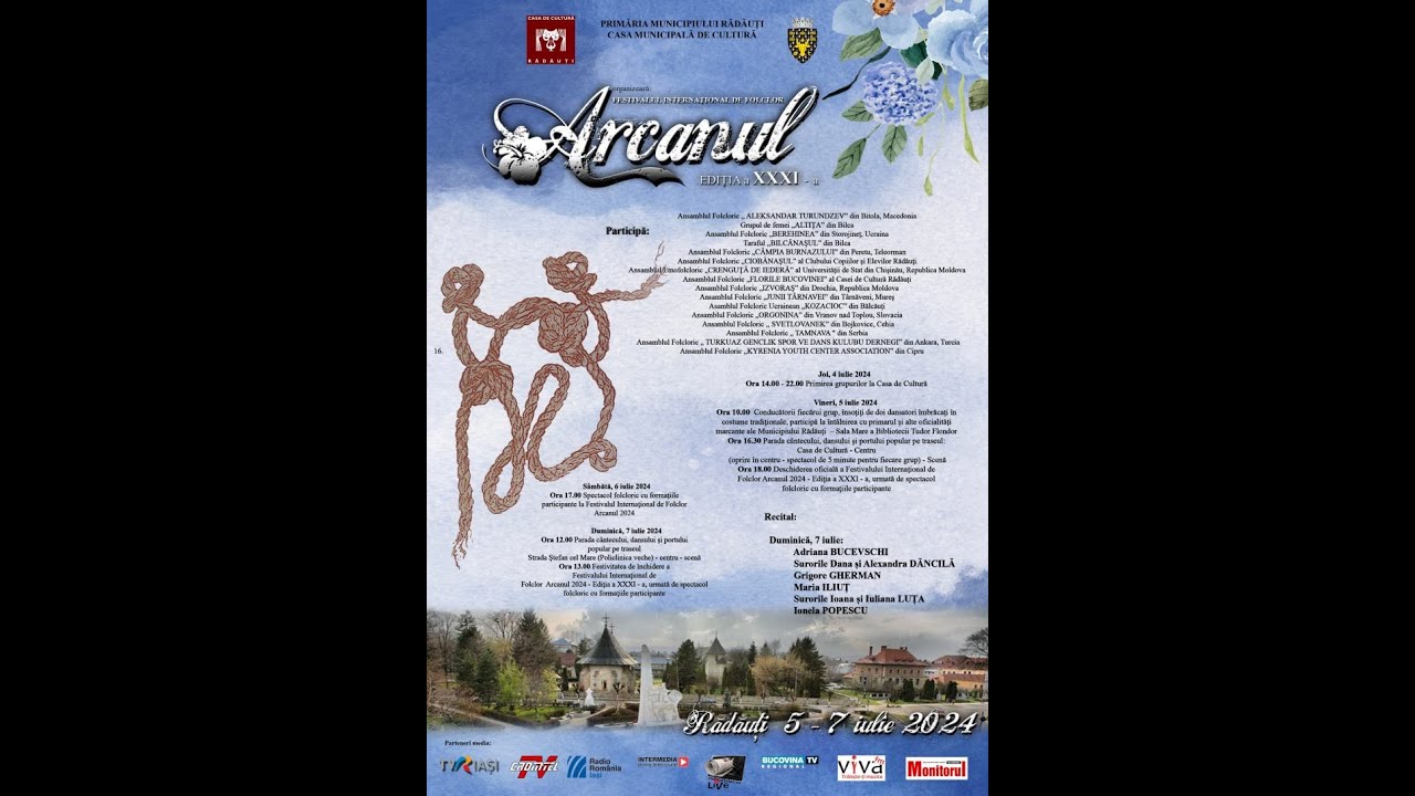 Festivalul Internațional de Folclor „Arcanul” a ajuns la cea de-a XXXI-a ediție