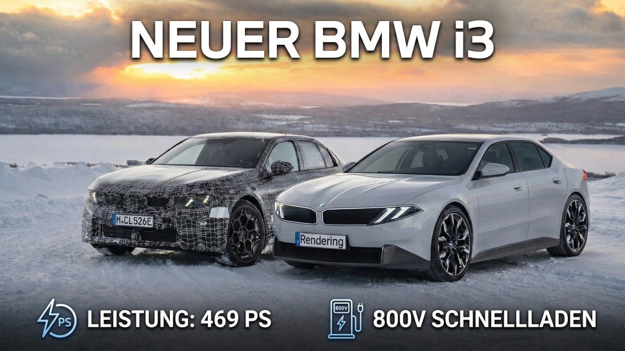 469 PS BMW i3 Neue Klasse (2026) – Elektro-3er im Wintertest in Arjeplog