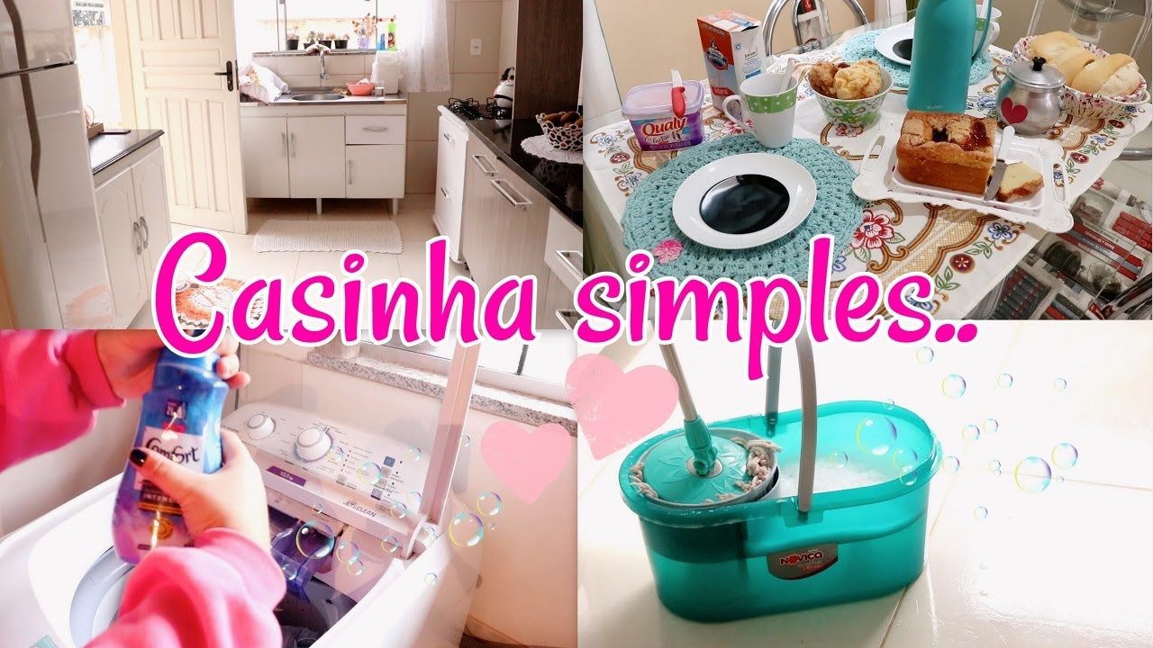 Amo ser dona de casa! | Rotina da manhã | Lavei roupas | Limpei a cozinha