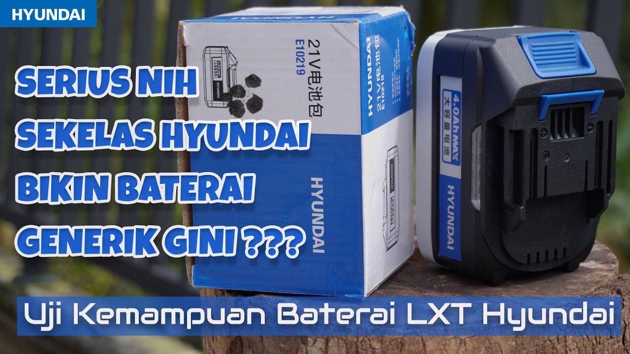 Belum kebeli mobilnya, beli baterainya dulu ahhh | Review dan tes real kapasitas baterai LXT HYUNDAI