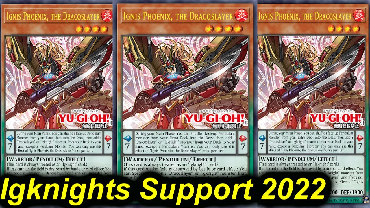 【YGOPRO】IGKNIGHT UNBREAKABLE BOARD DECK 2022 - NEW SUPPORT!!!!!