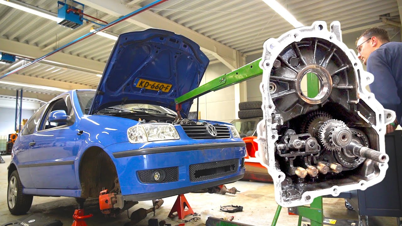 nieuwe versnellingsbak in de Polo