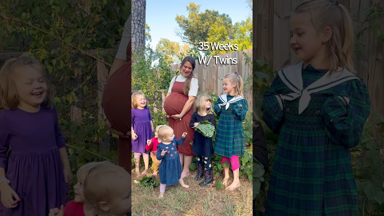 Update on Our Littlest Loves! #thirdtrimester #twinpregnancy #bumpdate #largefamily #momlife