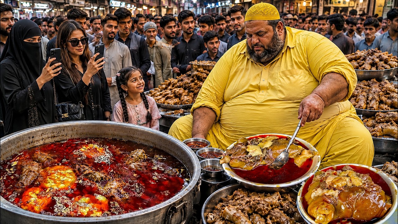 INSANE GIANT BEEF SIRI PAYE 😱 | BONG MARROW & GIANT SIZE PAYE RECIPE | STREET FOOD PAKISTAN