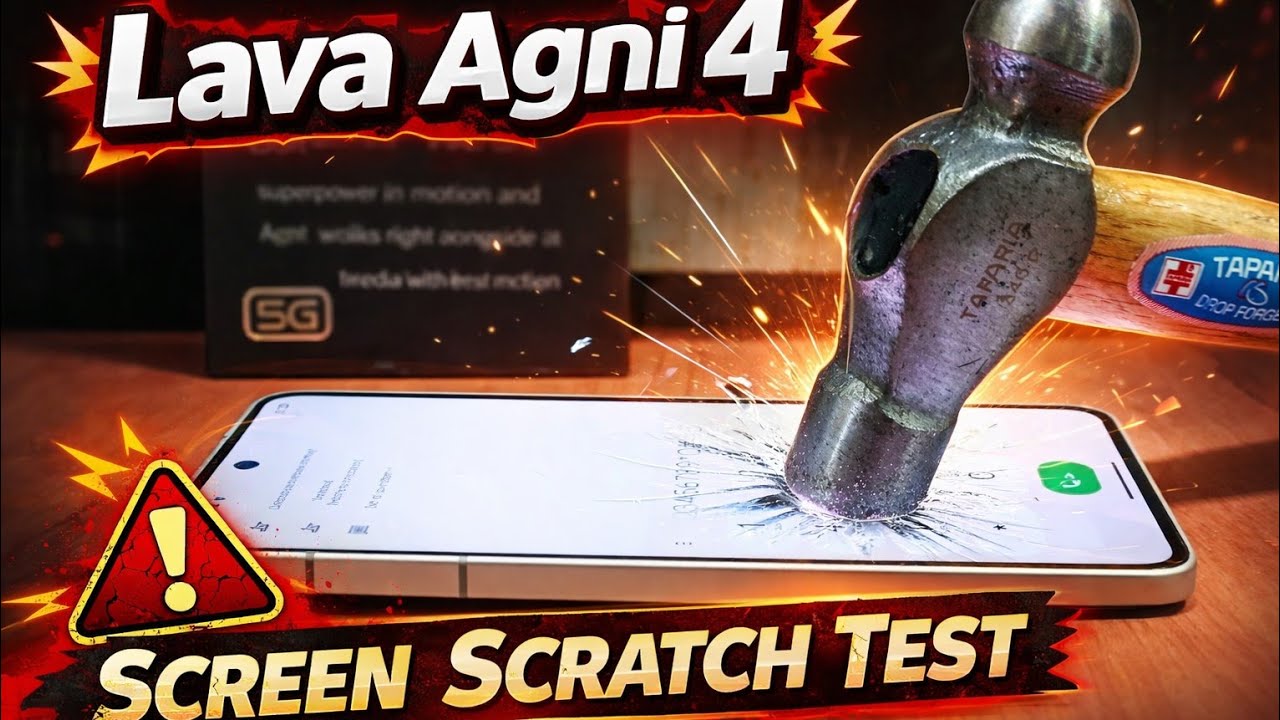 Lava Agni 4 Screen Scratch Test 🧪🔥 #LavaAgni4 #Screen #Scratch #Test #Durability #Smartphone 