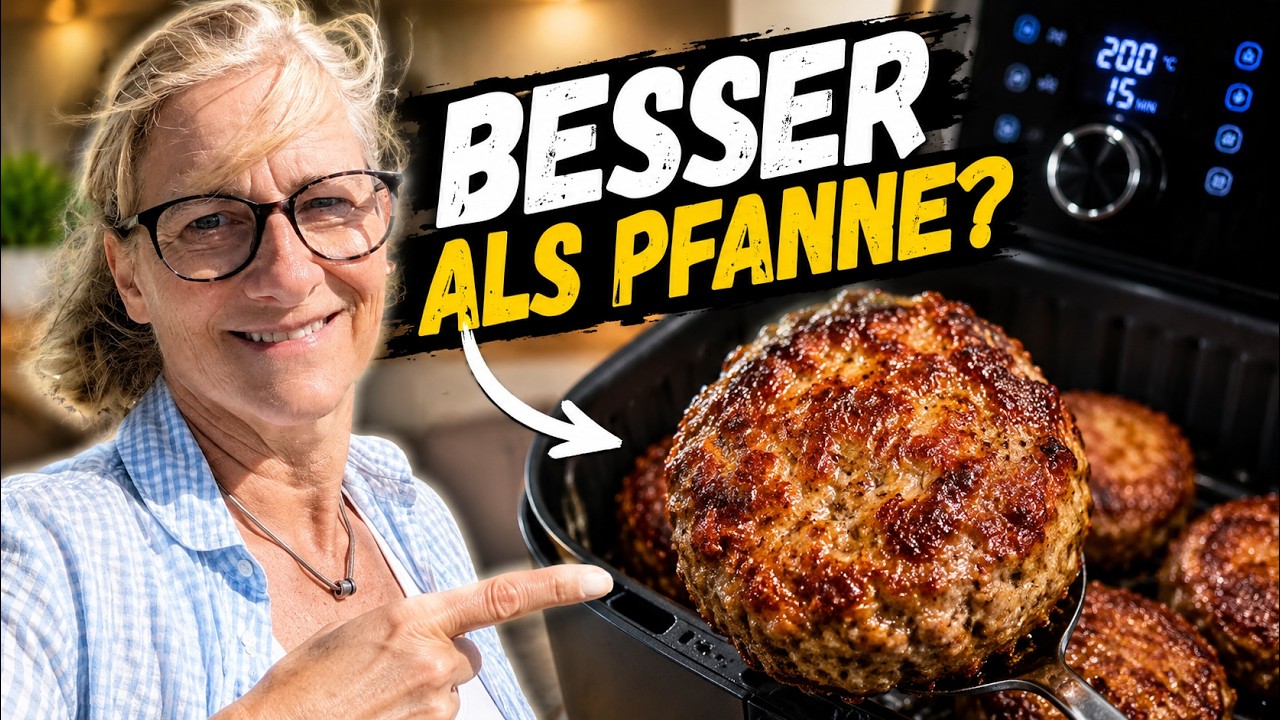 Frikadellen aus dem Airfryer! Saftig und kross im Handumdrehen ♨️🍗