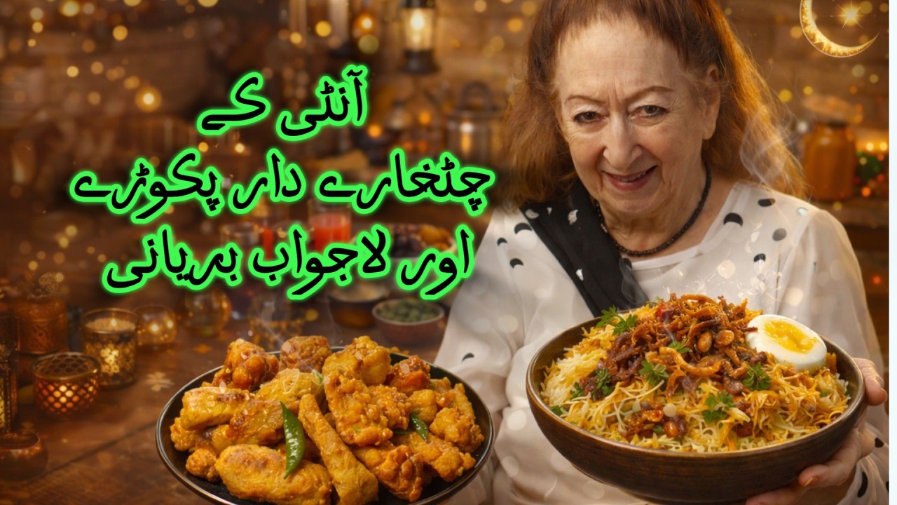 آنٹی کے چٹخارے دار پکوڑے اور لاجواب بریانی | افطار سپیشل 😋🍛🌶️
