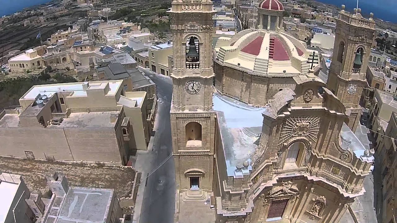 Gharb Church Gozo HD Drone 2015