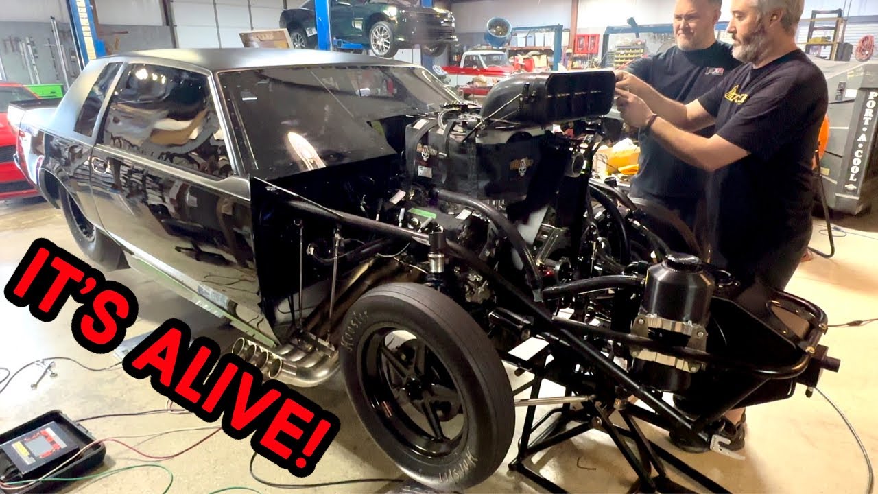 Firing up JangALang for the FIRST time! Screw blown Hemi Buick Regal