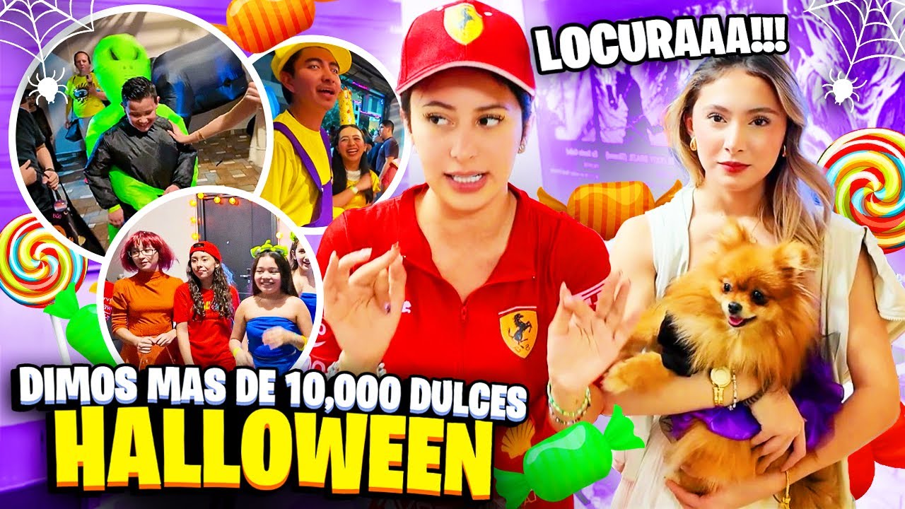 DIMOS MÁS DE 1,000 DULCES EN HALLOWEEN🎃🍬| Hermanas JM