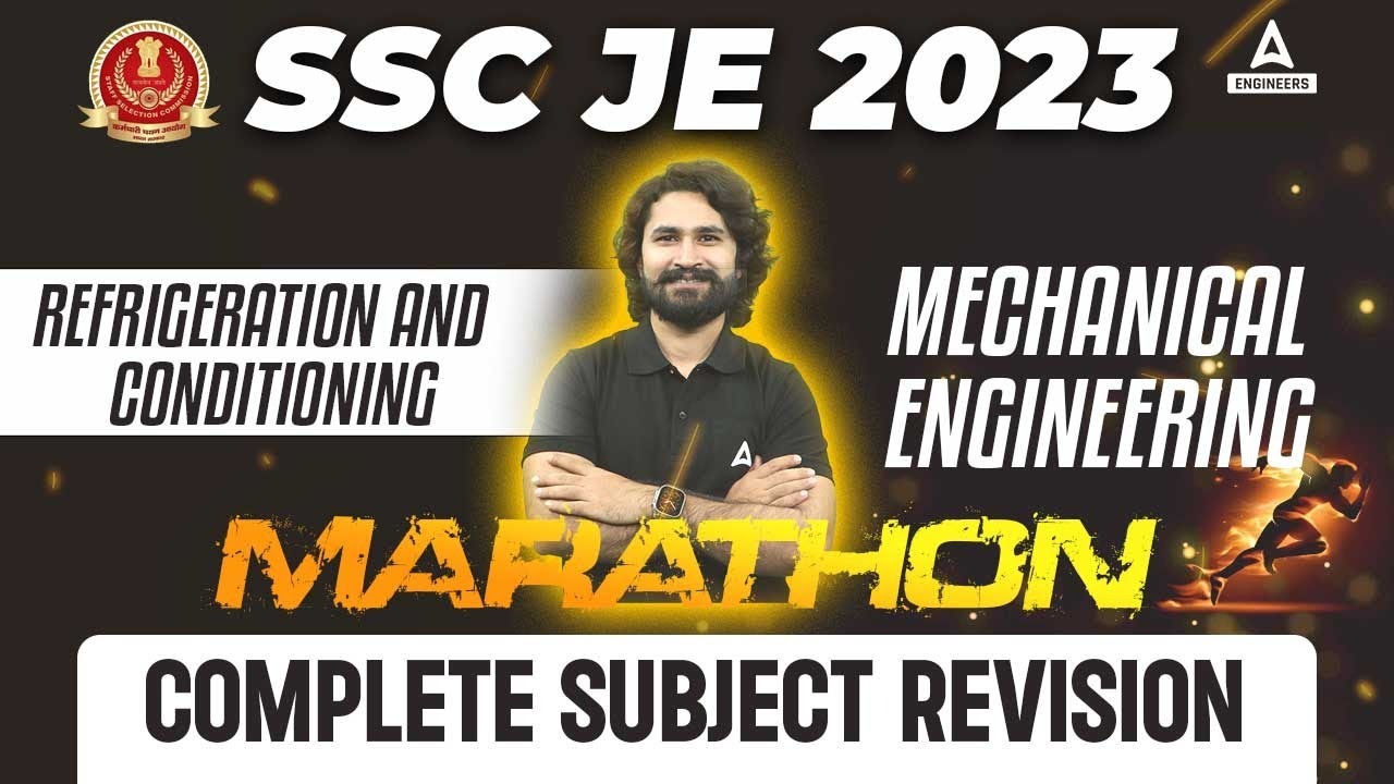 SSC JE Mechanical | Refrigeration and Air Conditioning Lecture | Mechanical Engg | Subject Revision