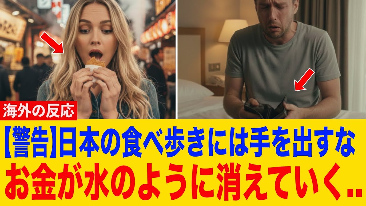 【海外の反応】「全財産を失う覚悟で来い」外国人旅行者が日本の食べ歩きに警告？数百円で和牛や海鮮が楽しめる異常なコスパと、美味しすぎて財布の紐が崩壊する