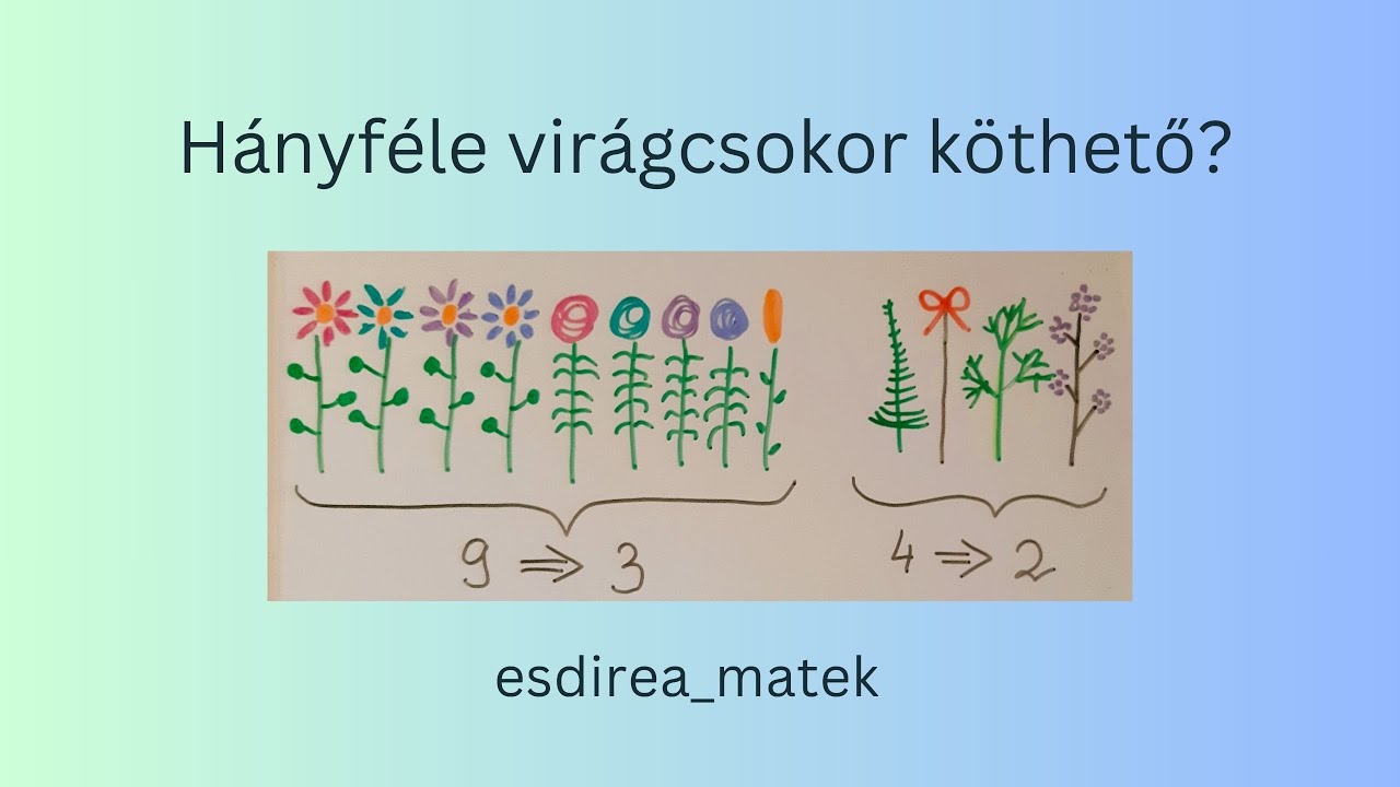 Hányféle virágcsokor köthető?