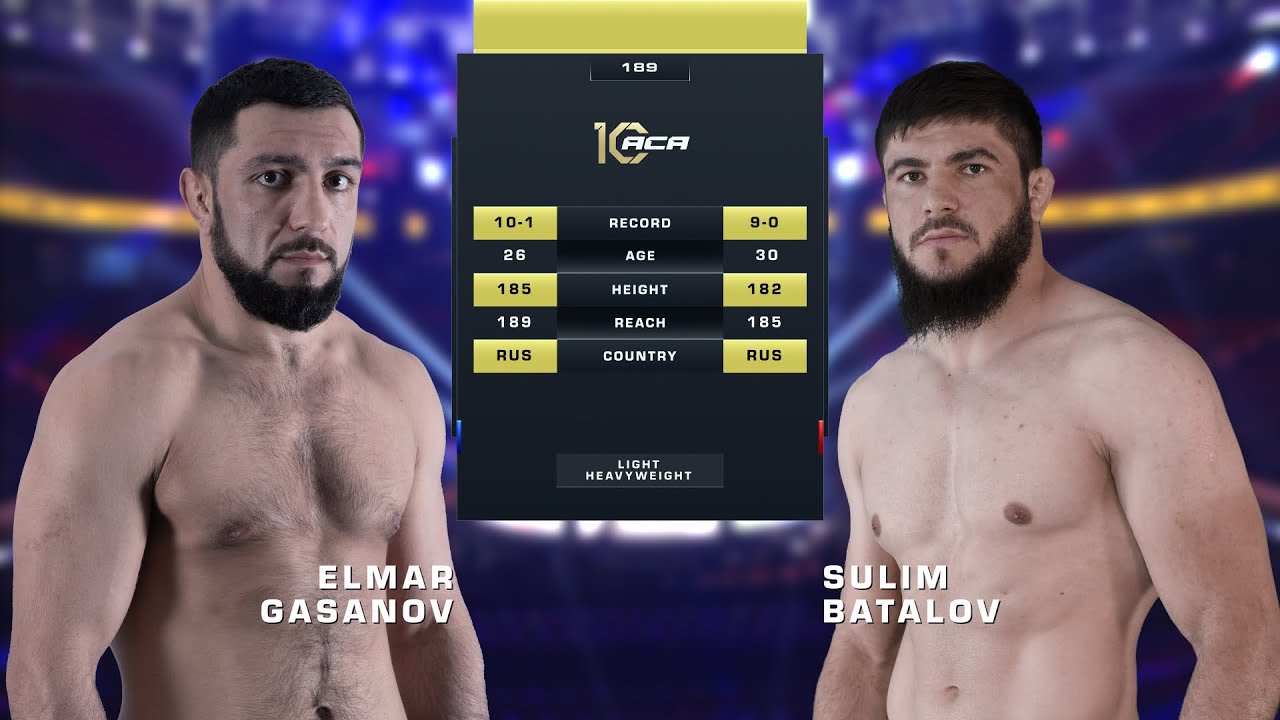 Эльмар Гасанов vs. Сулим Баталов | Elmar Gasanov vs. Sulim Batalov | ACA 189