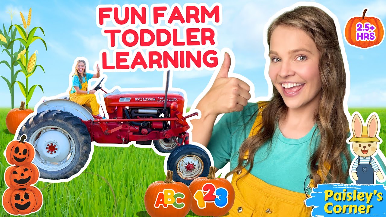 Toddler Learning at the Farm with Silly Ms Lily | Learn Colors, Counting & First Words for Toddlers