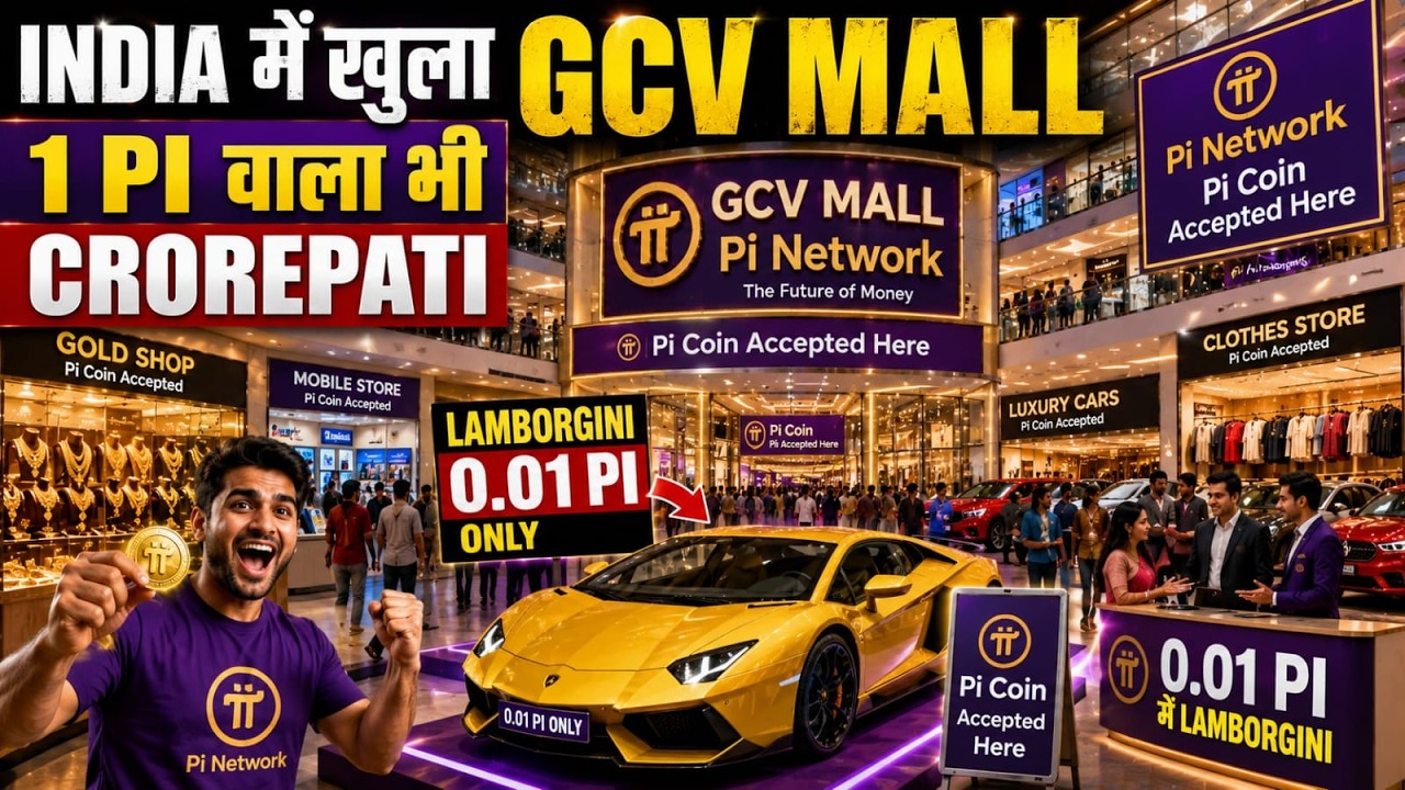 India में खुला GCV Mall | 1 Pi वाला भी बना Crorepati? | Pi Network New Update