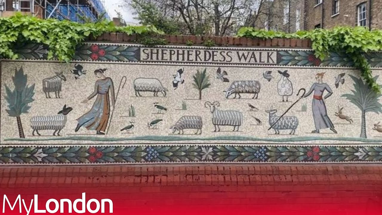 The Roman-inspired mosaics hidden down a spooky London alleyway you'd never know were there