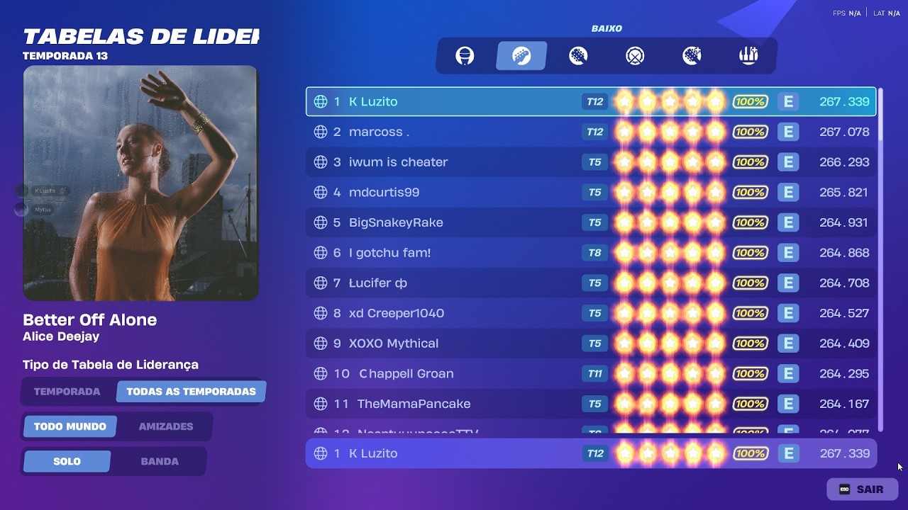 Fortnite Festival - Better Off Alone (Bass) (Expert) - All Perfects