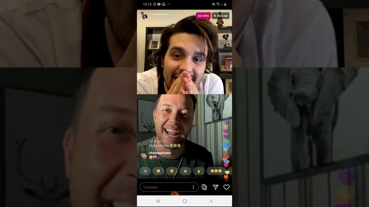 Live Instagram | Luan Santana e André Valadão juntos em oração (22.03.2020) #CoronaVirus