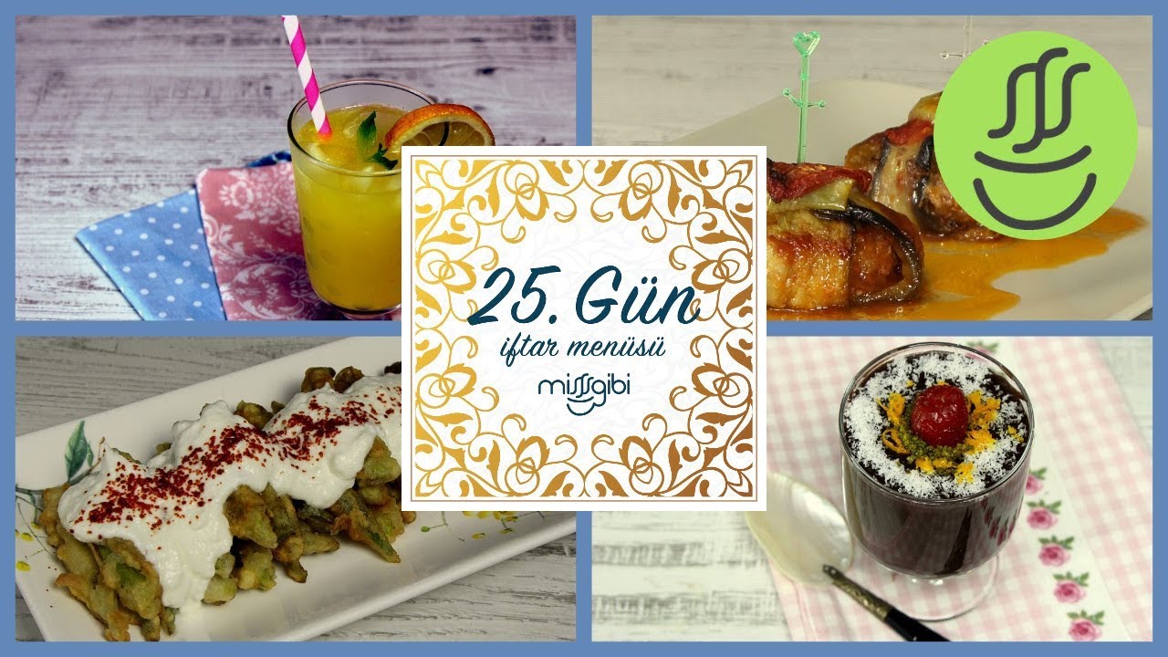 Ramazan 25. Gün İftar Menüsü: İslim Kebabı - Bamya Kızartması - Limonata - Kakaolu Puding