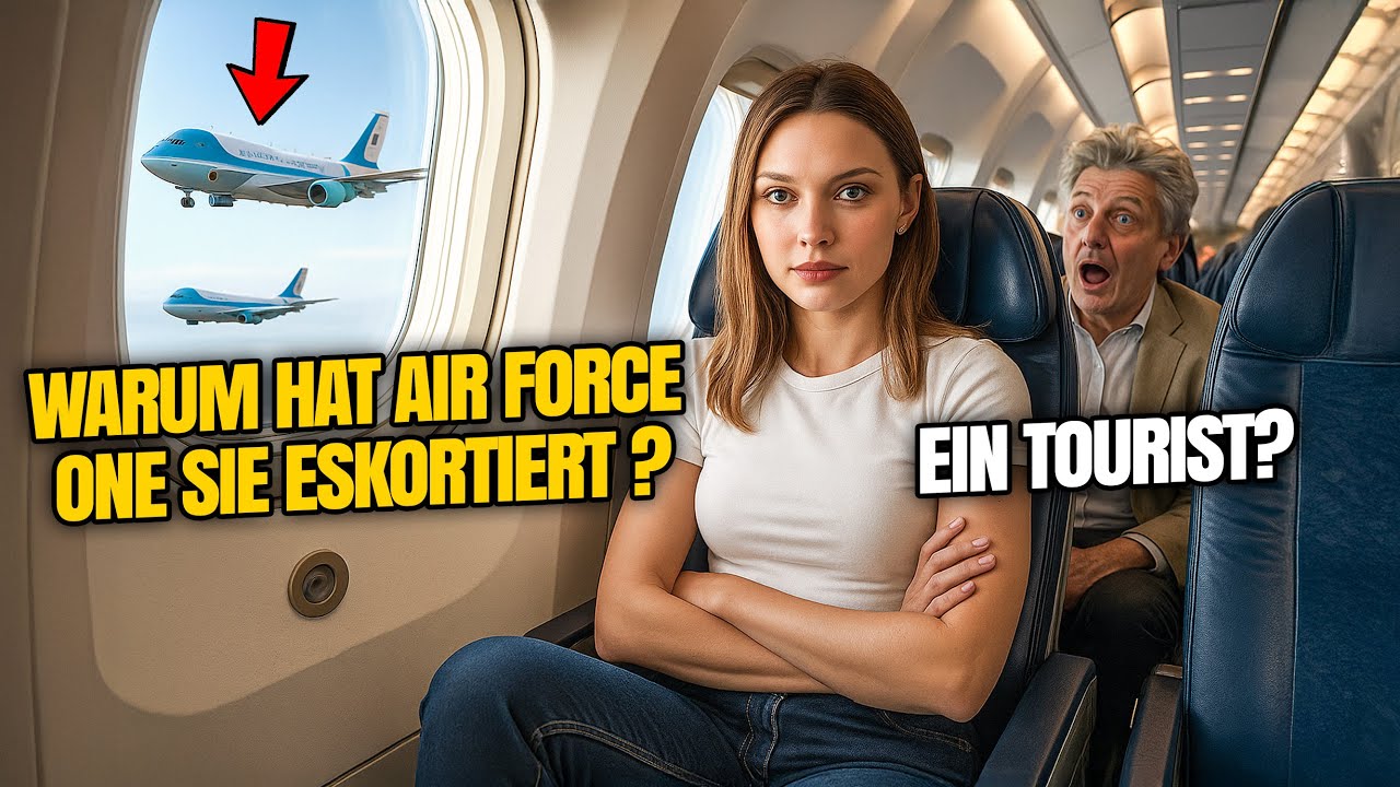 Sie war nur Touristin auf 22C bis ihr Rufzeichen Air Force One dazu brachte, den Flug zu eskortieren