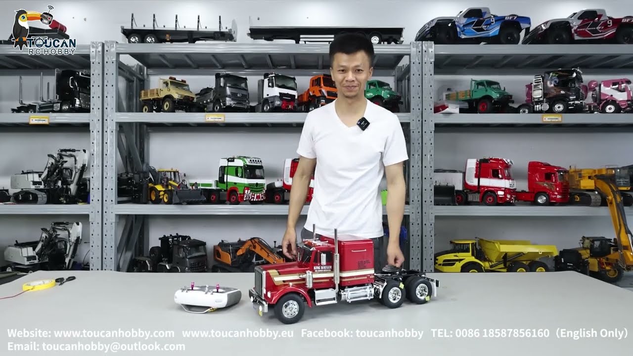 Радиоуправляемый трактор TMY 1/14 покрашен и собран. 3-ступенчатая коробка передач #rcmodel