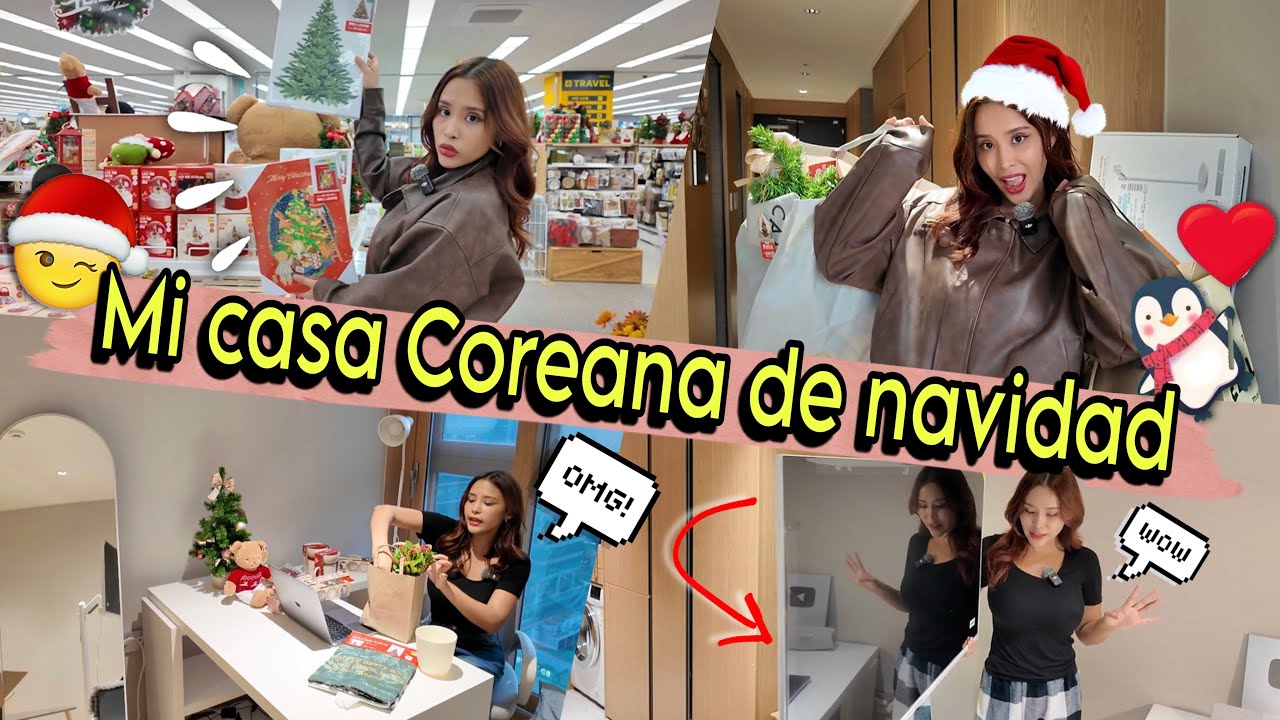 DECORANDO MI NUEVA CASA COREANA DE NAVIDAD 😍🎄MI MINI CASA | Mila