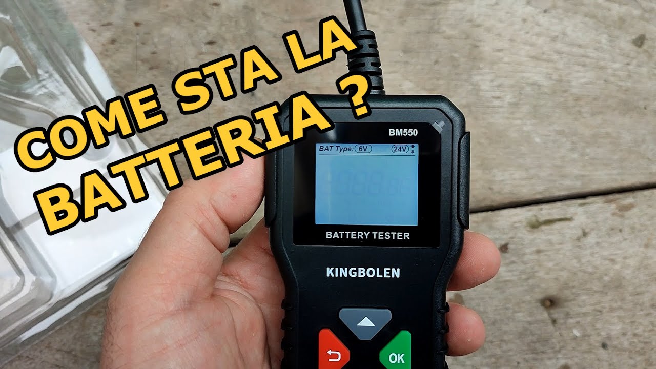 Kingbolen BM550 - Tester per Batterie 6V - 12V - 24V