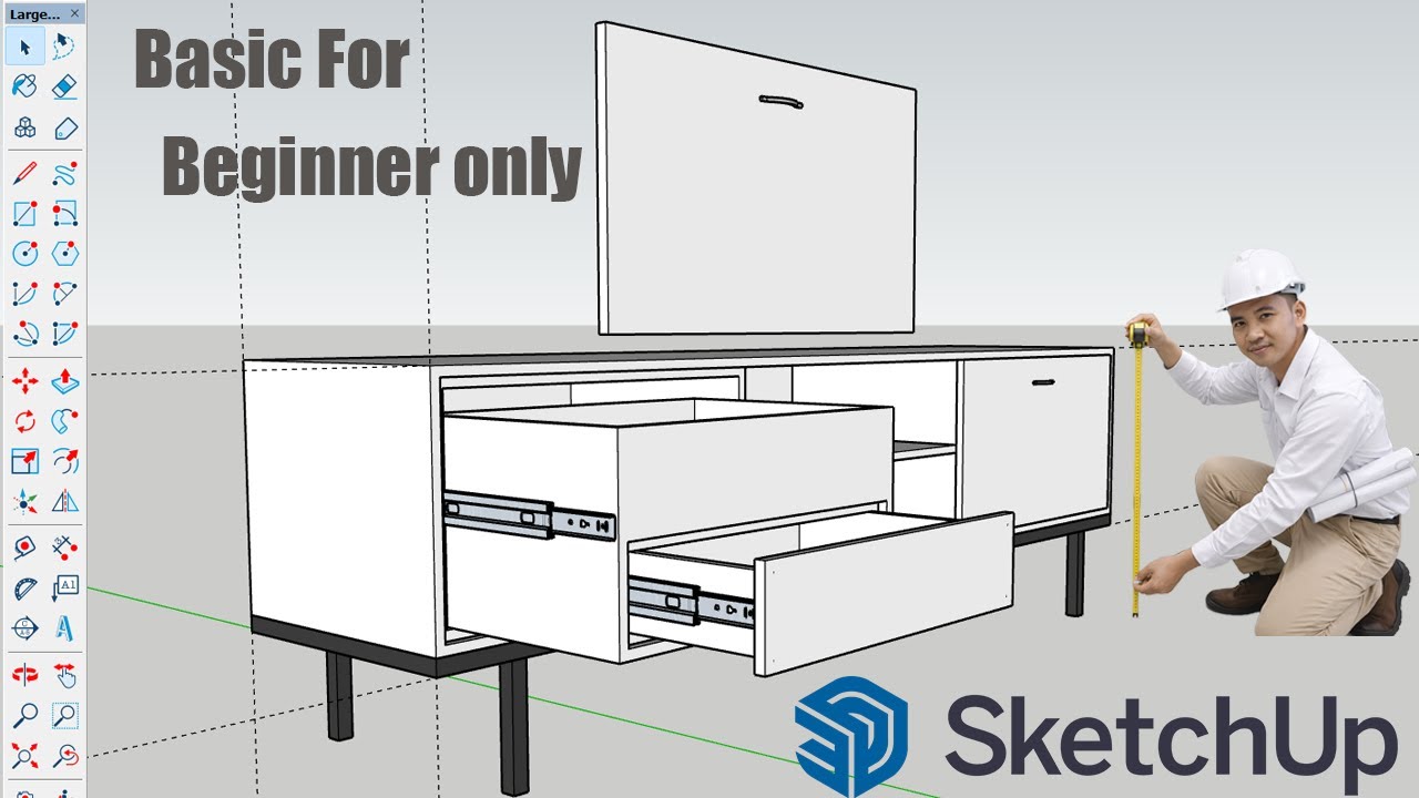 TV Cabinet Stand 3D | Beginner Basics
