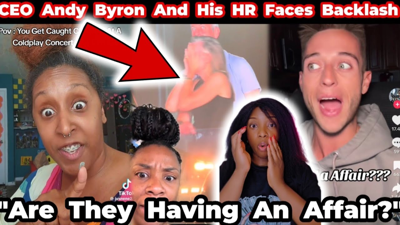 Coldplay's Kiss Cam Exposes CEO ANDY BYRON With His HR | Tiktok React | Cindystea | #andybyron