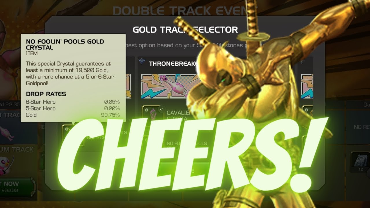 10&times;Free Pool Gold Crystals | Extreme Luck | #mcoc