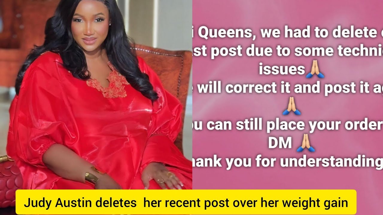 Judy Austin deletes her recent post over her weight gain and she forgot to edit it. Fans blast her