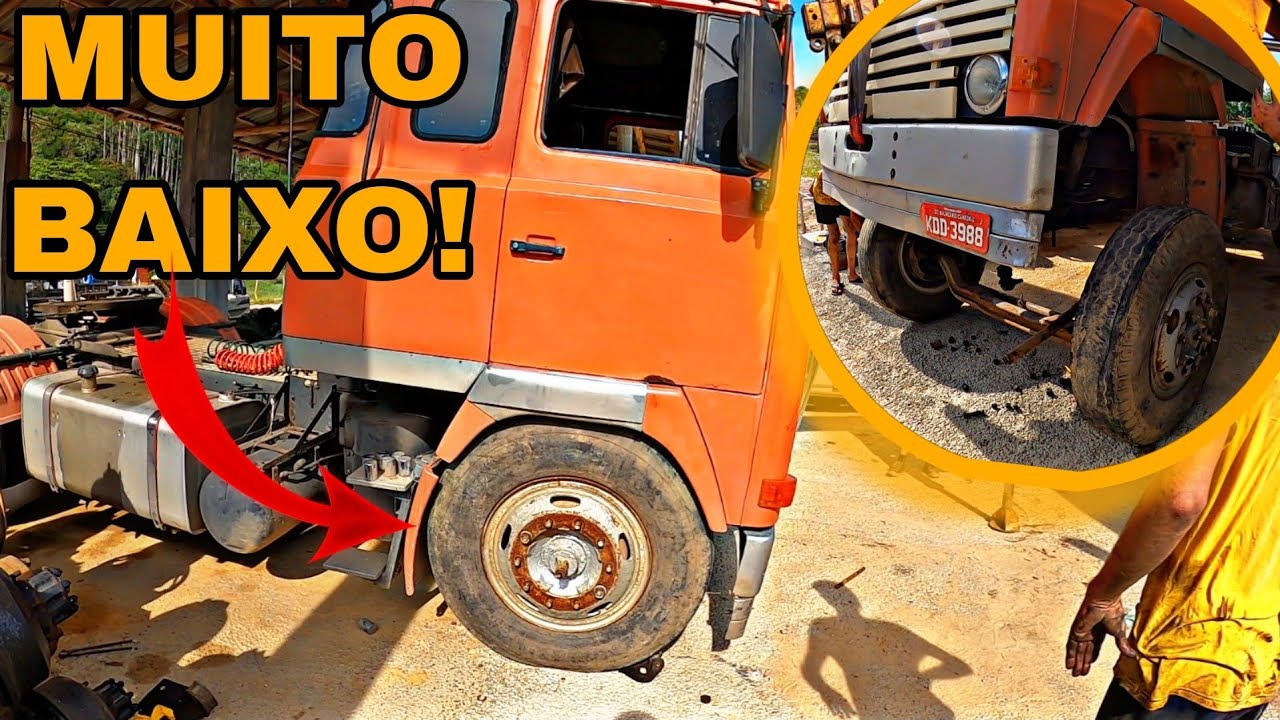 COLOCAMOS EIXO DE ONIBUS NO MEU SCANIA 141 LK!!!