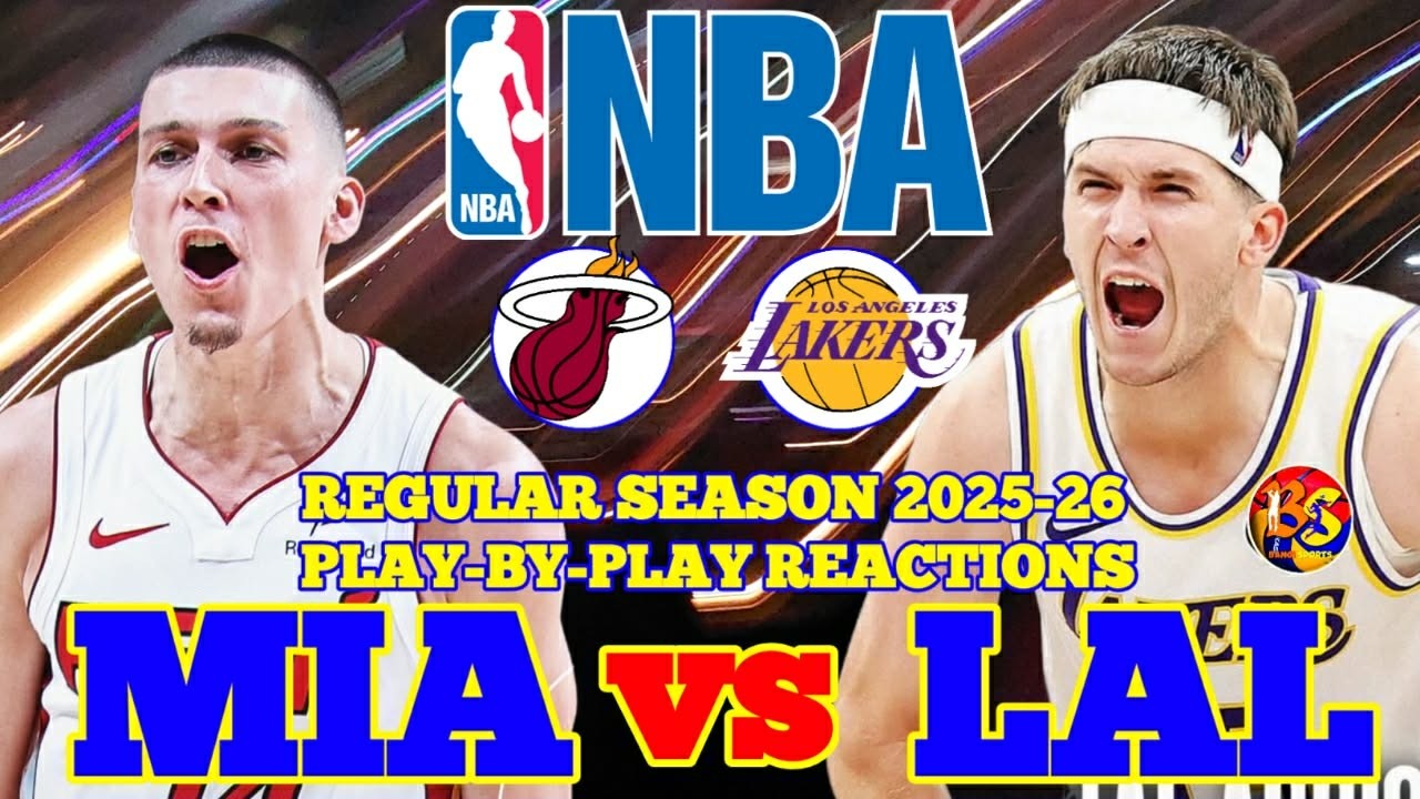 LA LAKERS at MIAMI I SEASON 2025-26I PLAY-BY-PLAY REACTIONS